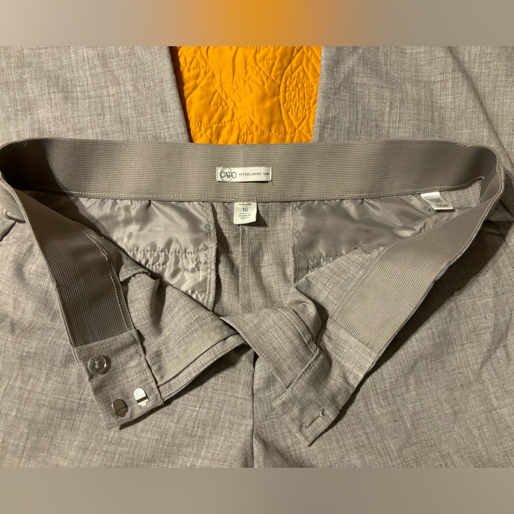 Cato Mid Rise Wide Leg Dress Pants